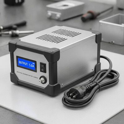 Standaard Batterijlader van Staal en Kunststof met 1,5 Meter Snoerlengte en 5A Uitgangsstroom voor Industriële Apparatuur