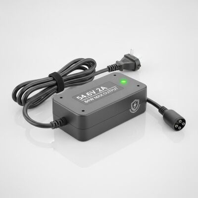 54.6V 2A Ebike-accu-oplader met 84W maximaal uitgangsvermogen en overlaadbescherming voor elektrische fietsen en motorfietsen