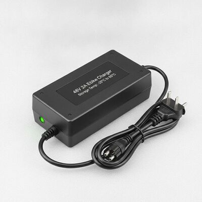 48V 2A Ebike-batterijoplader met 1,2 meter kabellengte en opslagtemperatuur -20°C tot 60°C